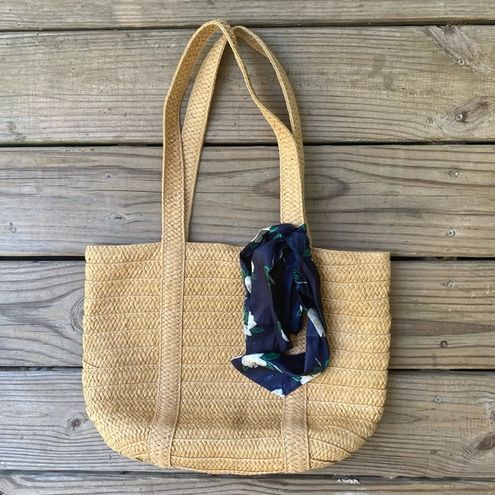 Draper James Straw Bag with Floral Scarf 30 From Andrea