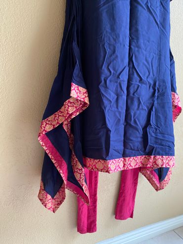 Avaasa Indian Kurta Dress And Chudidar Leggings Blue Size M - $50