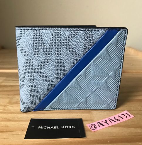 Michael Kors Cooper Men's Wallet - Black & Blue New W/Tags