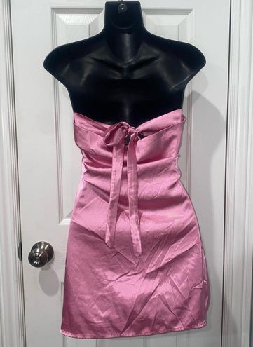 Shaya Strapless Mini Dress Pink