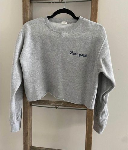 John Galt Heather Grey New York Hoodie