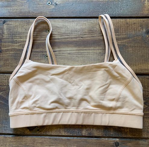 Lululemon Straight Up Sports Bra Peach Fuzz Size 4