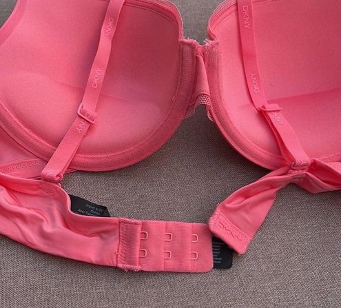 DKNY custom lift bra size 34C peony pink underwire NEW - $35 New With Tags  - From Mel