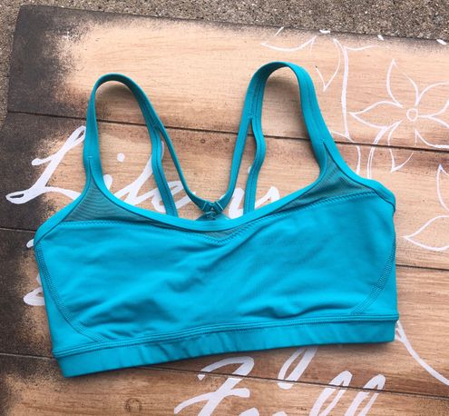 Lululemon Lulu Aqua Blue Sports Bra Size 6 - $45 (43% Off Retail