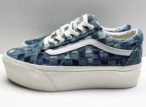 Vans Women's Old Skool Stackform Woven Denim / Multicolor - VN0A7Q5MB6A