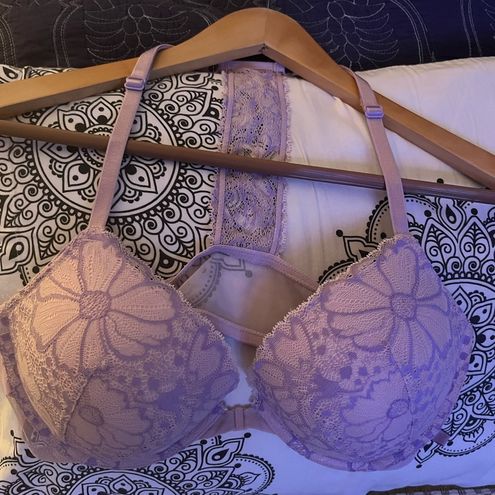 Victoria's Secret BODY BY VICTORIA Lace BRA Lila Body 38C front snap Size  38 C - $25 - From Marjorie