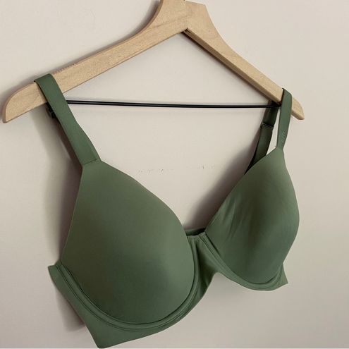 Aerie SMOOTHEZ Full Coverage Lightly Lined Bra Palm Green 36DD