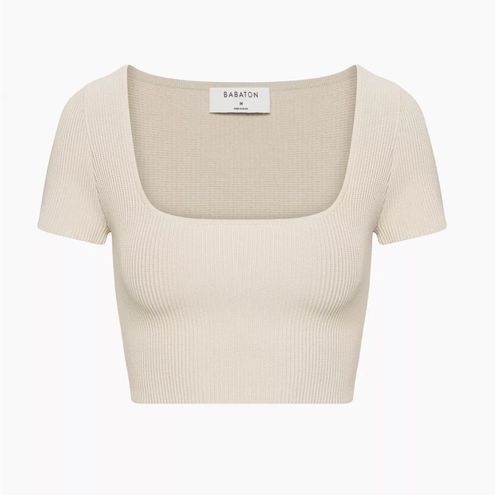 Babaton SCULPT KNIT SQUARENECK TOP