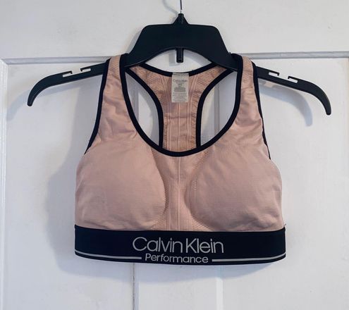 Calvin Klein Performance Padded Sports Bra Blush Light Pink