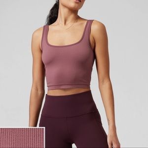 Athleta Aurora Seamless Scoop Crop Tank