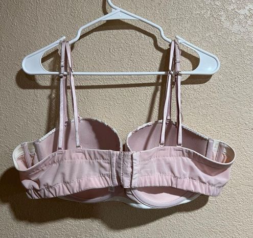 Cacique light pink lace lightly lined multi-way strapless bra 44C Size  undefined - $26 - From Maria