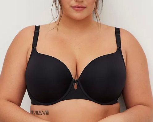 Torrid Curve Lightly Lined Microfiber Black T-Shirt Bra 44DDD/44F