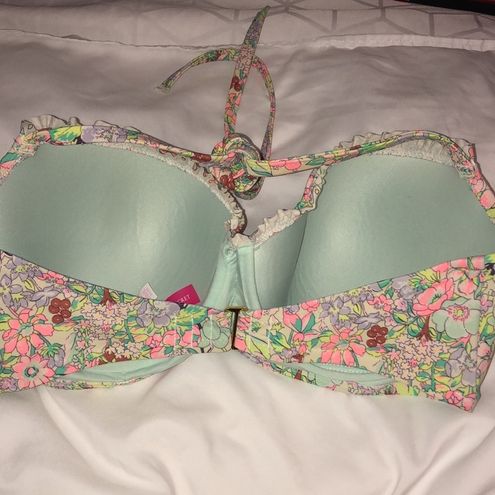 Victoria's Secret floral bikini top size 34DD swim suit top bikini top V… -  $27 - From Paydin