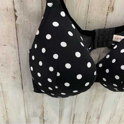 Cacique Unlined Full Coverage Minimizer Black & White Polka Dot Bra Size  undefined - $23 - From Destiny