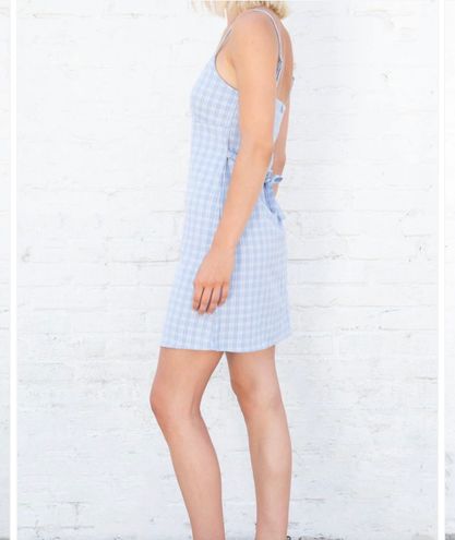 Brandy Melville Colleen Plaid Dress Blue - $15 (46% Off Retail