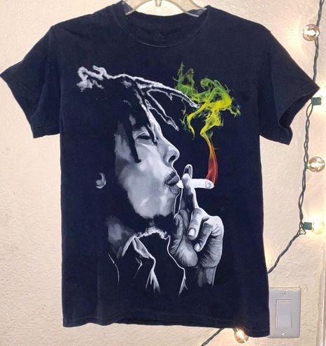 Hot Topic Bob Marley Black Graphic Tee - $24 - From Maisa