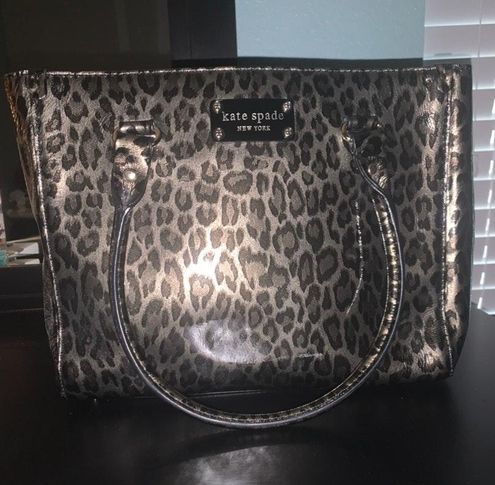 Kate Spade All Day Lovely Leopard Printed Pvc Large Tote in Metallic | Lyst