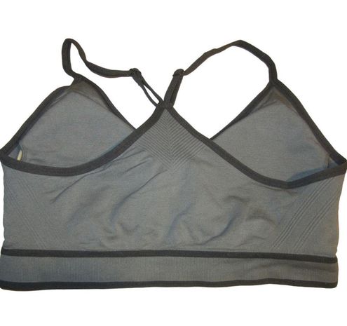 Avia Gray and Black Women's Low Support Seamless Cami Sports Bra Size L -  $18 - From Glam