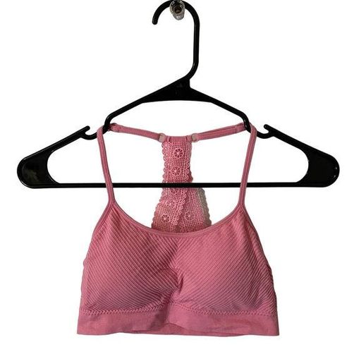 Laura Ashley NWOT Seamless Bralette Removable Pads Pink - Size Small - $9 -  From ezekiel