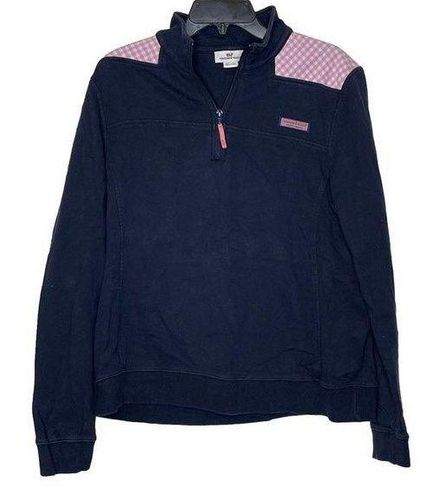 Boston Red Sox Vineyard Vines Shep Shirt Quarter-Zip Sweatshirt - Navy