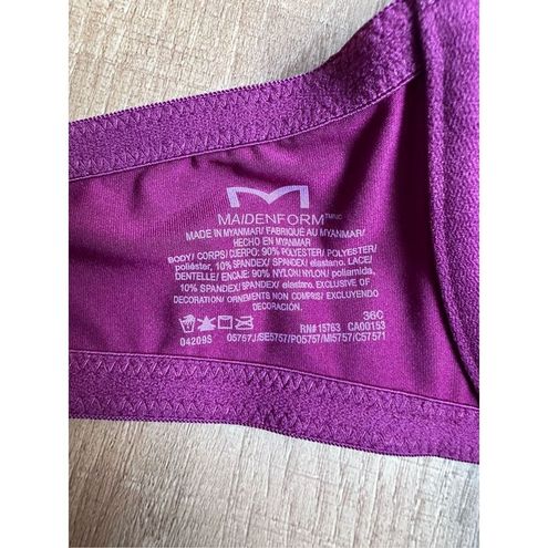 Maidenform Bra 36C Magenta Floral Lace Womens Lingerie Push Up NWT Size  undefined - $15 New With Tags - From Alexis