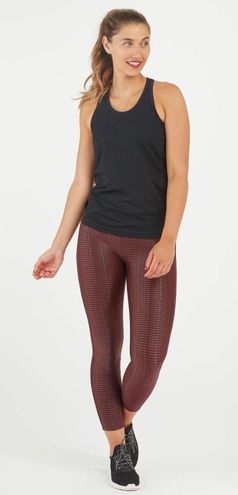 Spanx NWT Metallic Mist 7/8 Leggings Red - $67 (39% Off Retail