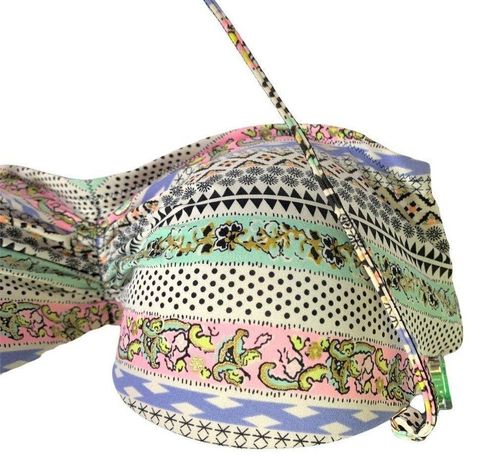 Victoria's Secret Womens The Flirt Bandeau Geo Print Halter Bikini