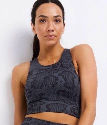 Anthropologie NWT All Fenix Python Print Longline Racerback Sports Bra - S  Blue - $19 New With Tags - From revivalmdc