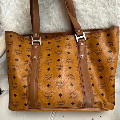 MCM Authentic cognac tote bag Tan - $295 (75% Off Retail) - From