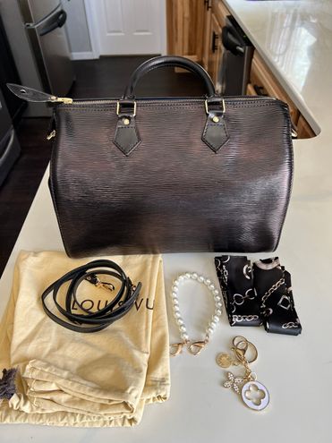 Louis Vuitton Speedy 30 Black & Pearls - $508 - From Fancy