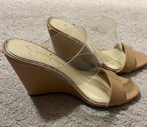 Jessica simpson sales nude wedges