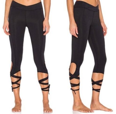 Free People Movement Turnout Leggings with Ankle Tie Black Size XS - $18 -  From Kate