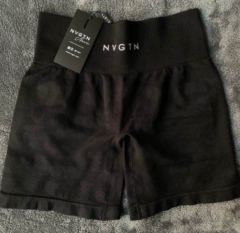 Black Camo Seamless Shorts