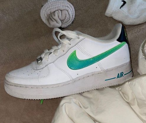 Nike Air Force 1 neon green and black Multiple Size 6 - $25 - From