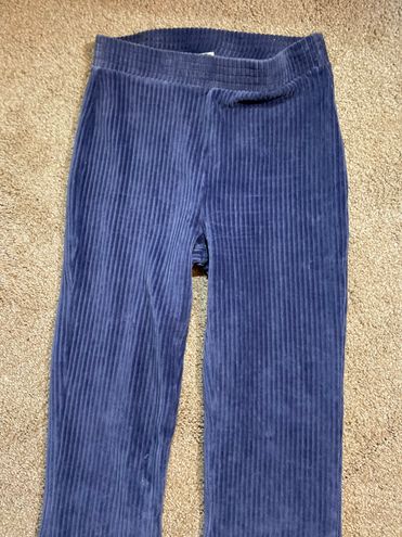 aerie groove on rib velour flare pant blue｜TikTok Search