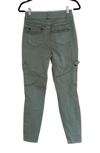 NWT SPANX Stretch Twill Ankle Cargo Pant In Soft Sage