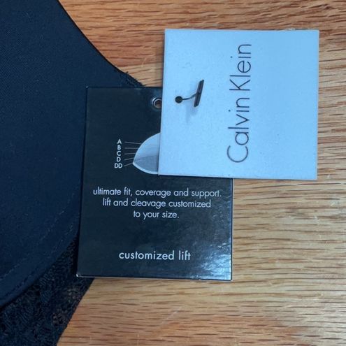 Calvin Klein Black Bra with Lace Back Bra in Size 34C - $27 New