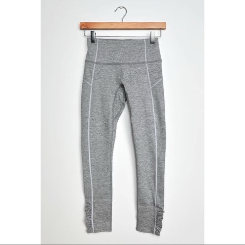 You're A Peach Heather Grey Medium Impact High-Rise Leggings