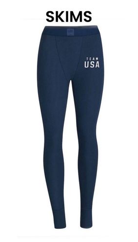 SKIMS Limited Edition Cotton Ribbed Legging Team USA Navy XXS NWT