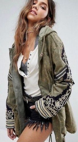 Golden quills military parka sale