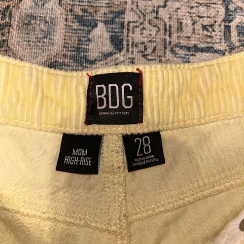 BDG Urban Outfitters Mom High Rise Yellow Corduroy Pants 28 - $30 - From  Ridley