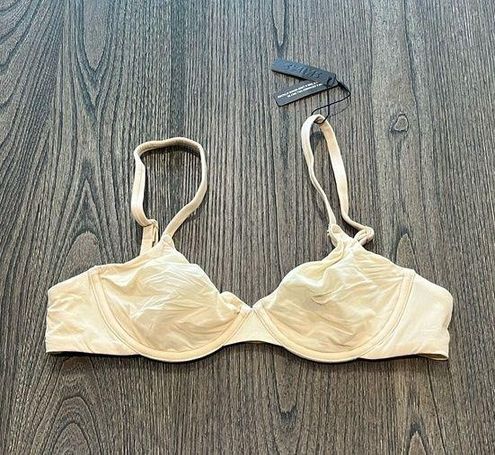 SKIMS NWT Fits Everybody Unlined Underwire Bra Sand - Size 34A