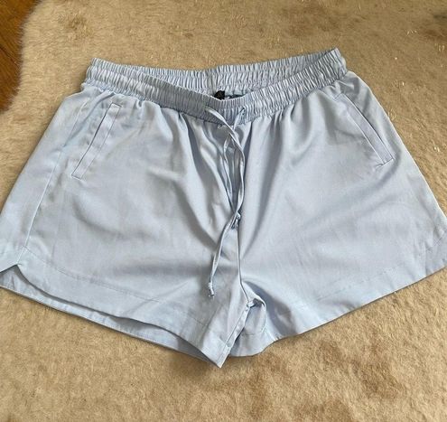 Shosho Women's Blue Silk Shorts - Size XL - $25 - From Michaela