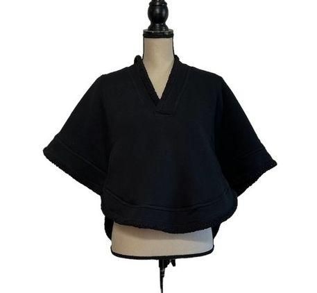 Alo Yoga Sherpa Lined Hooded Poncho Black Size L 32 From