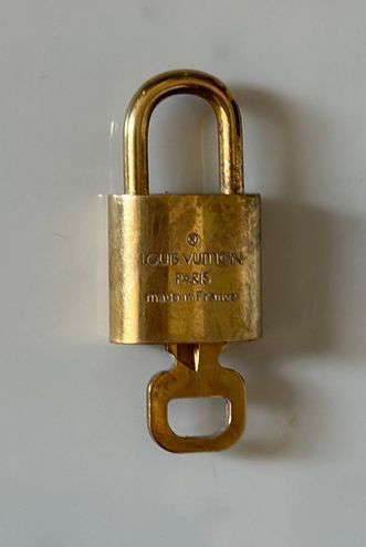 Louis Vuitton #309 Silver Padlock and Key Set Excellent Lock with