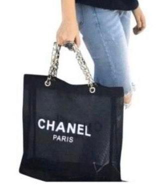 Chanel Mesh Beach Tote Purse