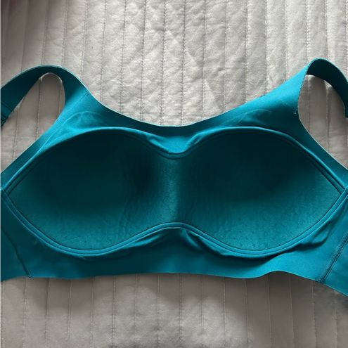 Brooks Dare Scoopback Run Bra in Deep Sea/Lime Size 32DD/E - $38