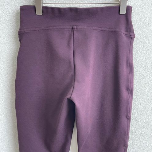 Spanx Brandywine Red Purple Mid Rise Ankle Length Ponte Hem Slit Pant  Leggings Size XS - $55 - From Karena