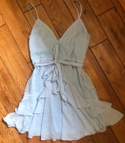 Hello Molly Ice Cold Blue Dress Size L 