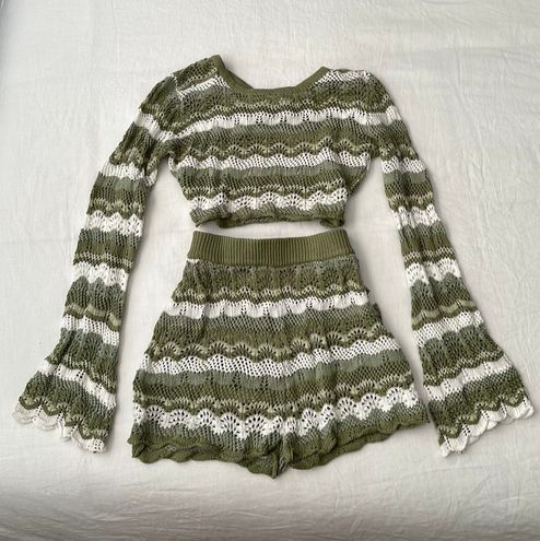 Leah Knit Set Green Multi
